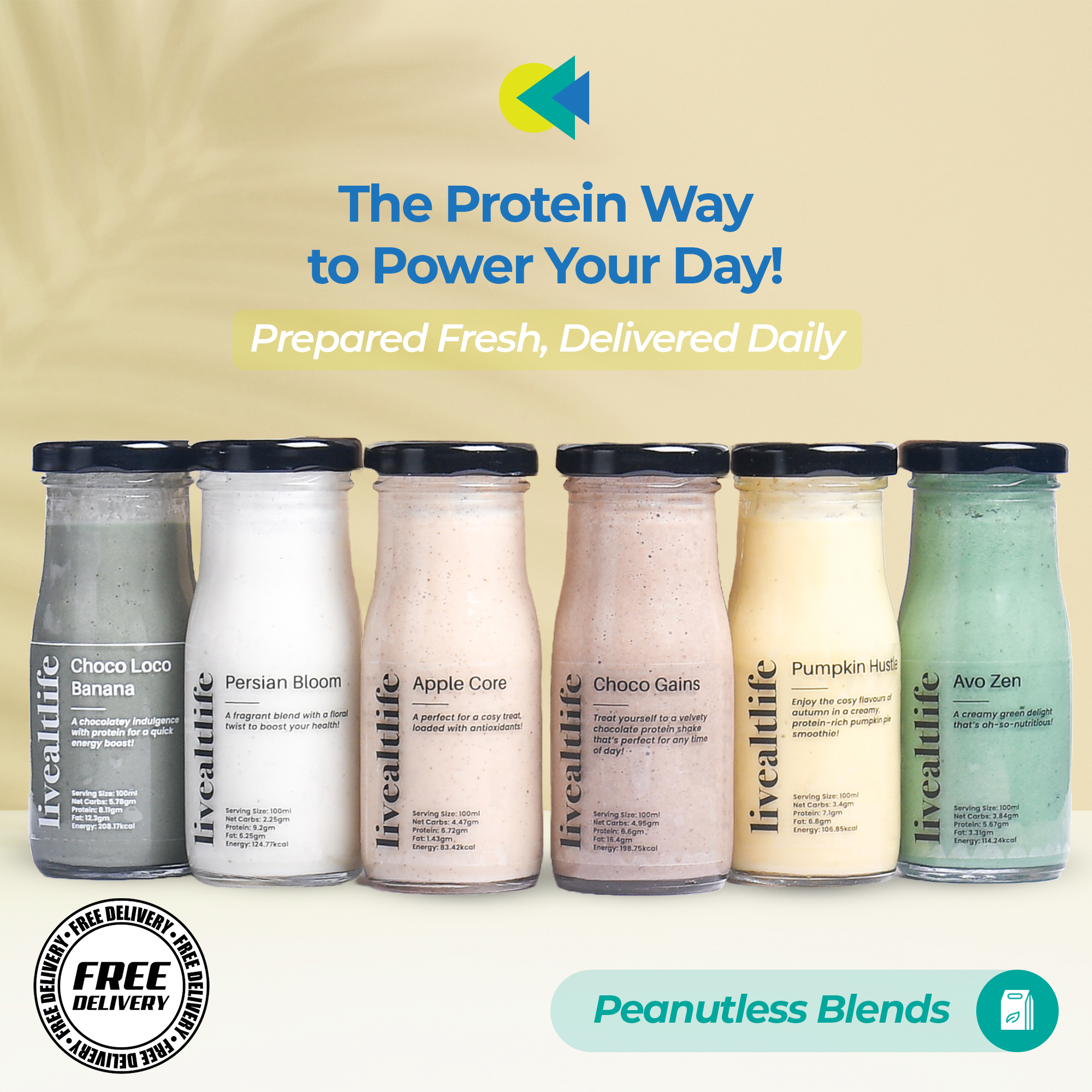 Daily Protein Smoothie - Peanutless blends