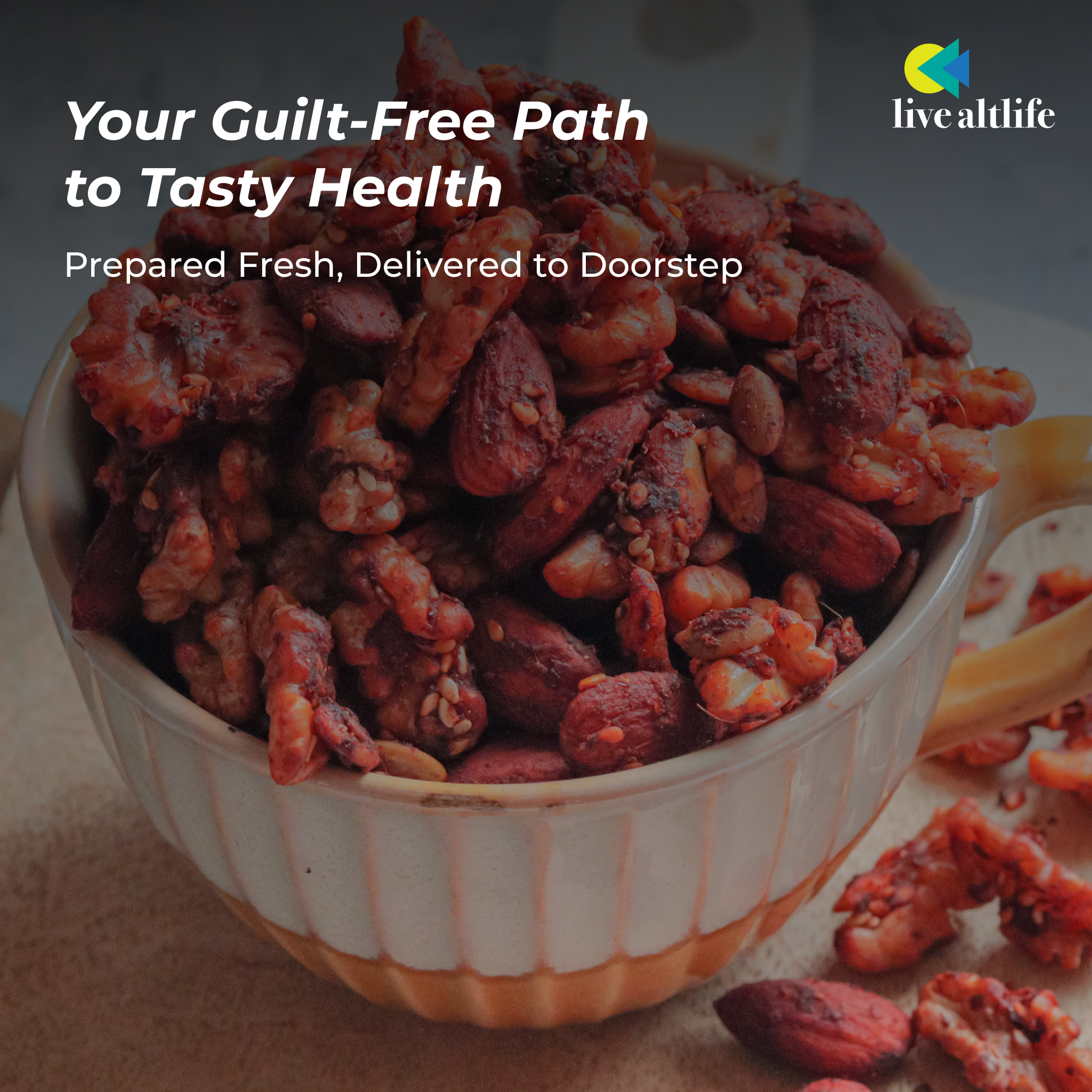 Asian Spiced Nuts (200g, High Protein, Grain Free)