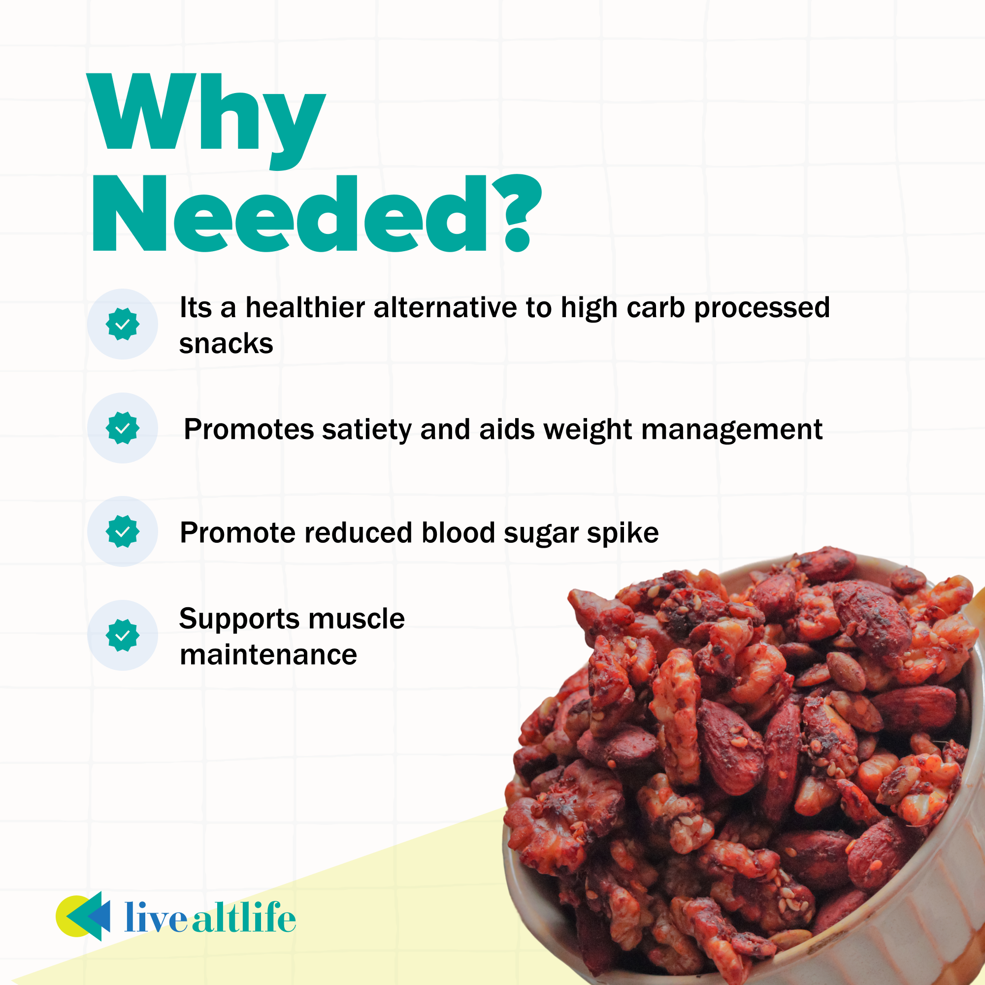 Asian Spiced Nuts (200g, High Protein, Grain Free)