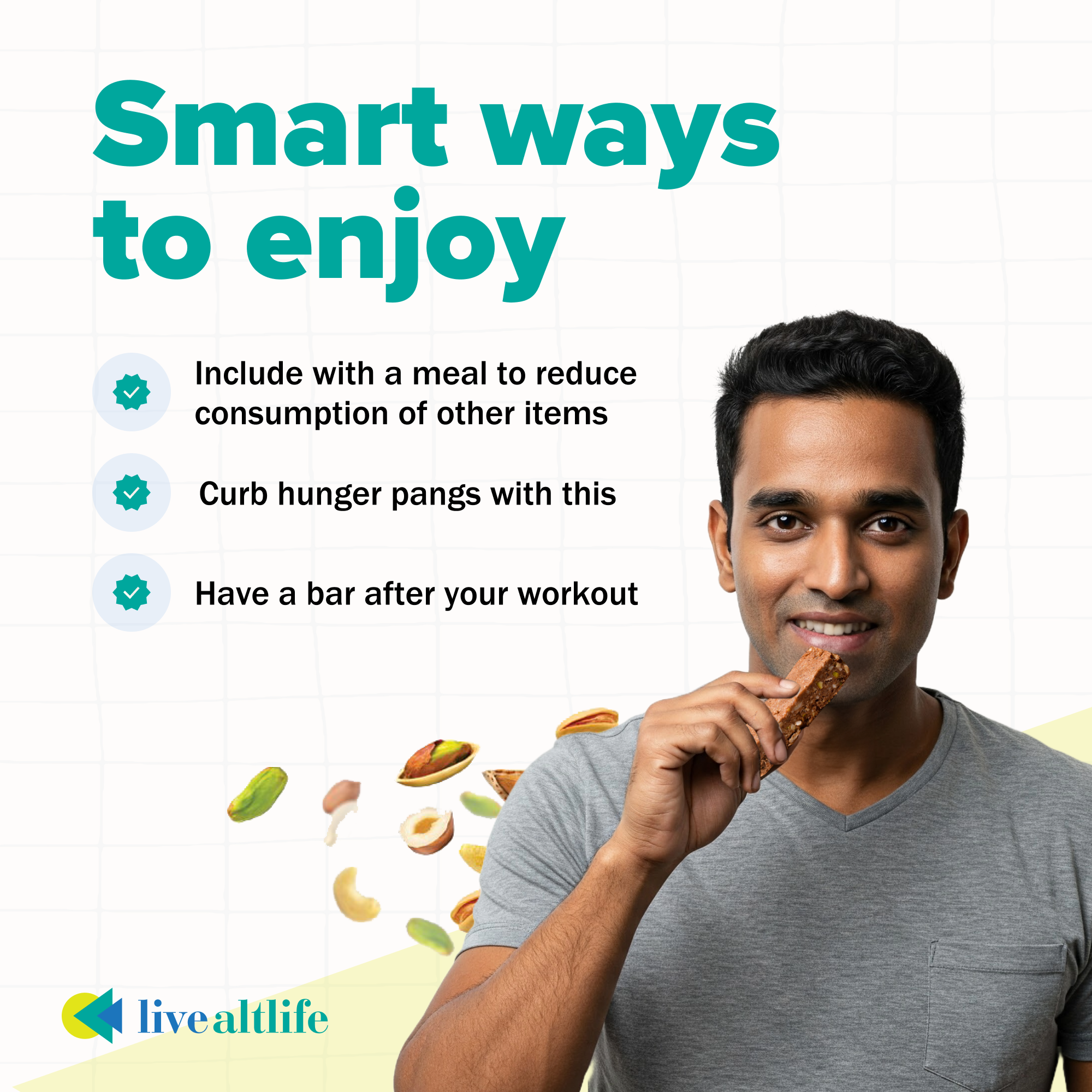 Almond & Peanut Protein Bar (Sugar/Grain Free)