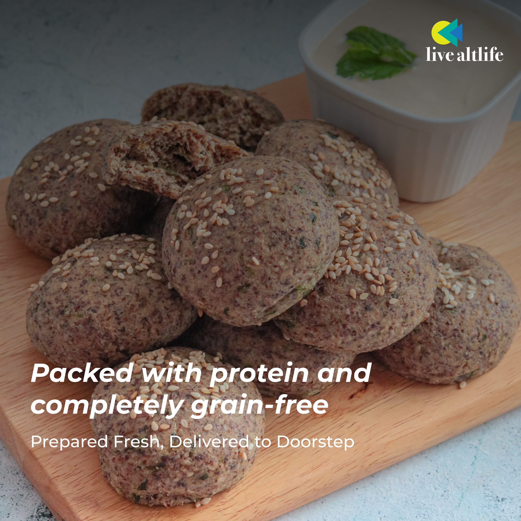 Grain free Dinner Rolls, 6 nos