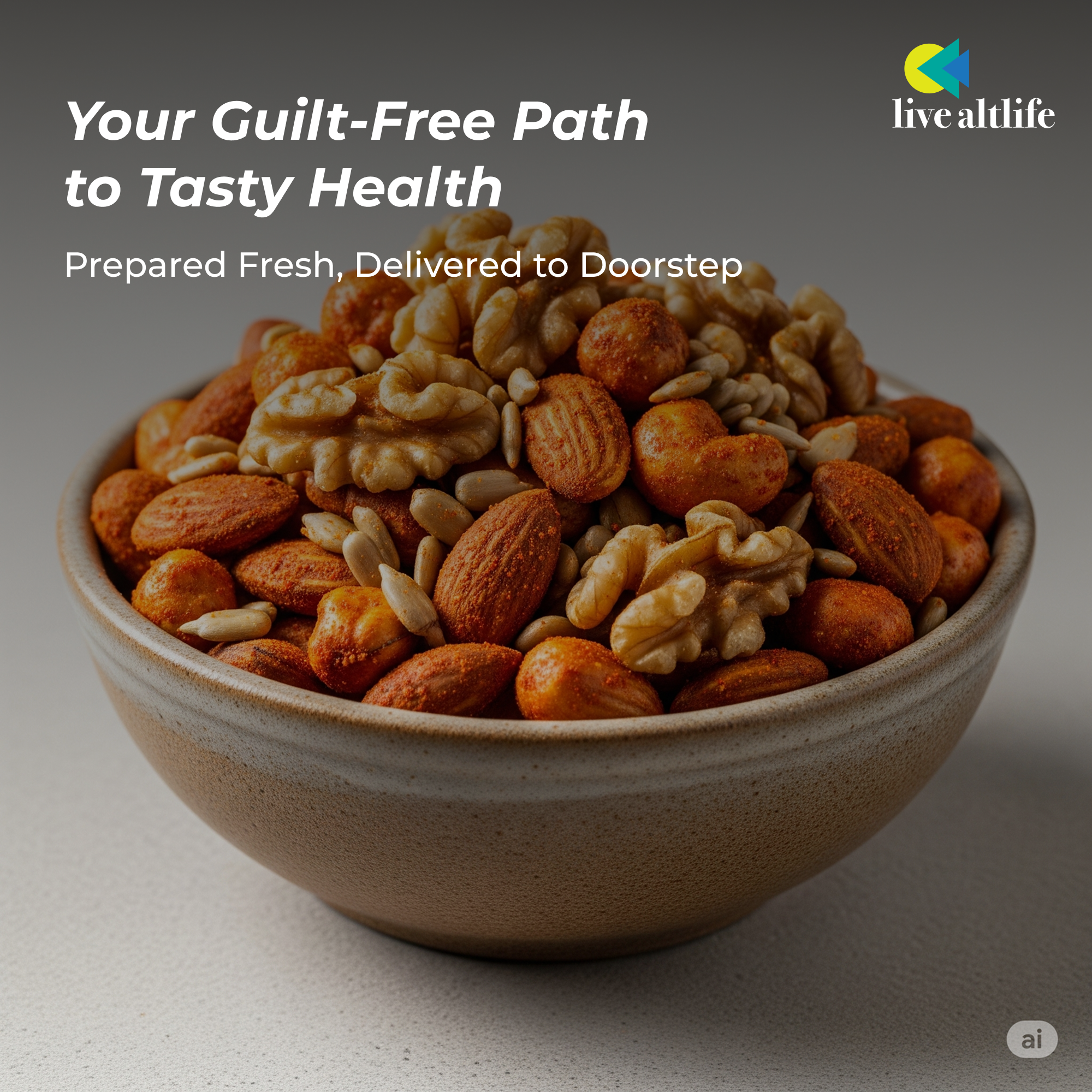 Peri Peri Nuts (200g, High Protein, Grain Free)