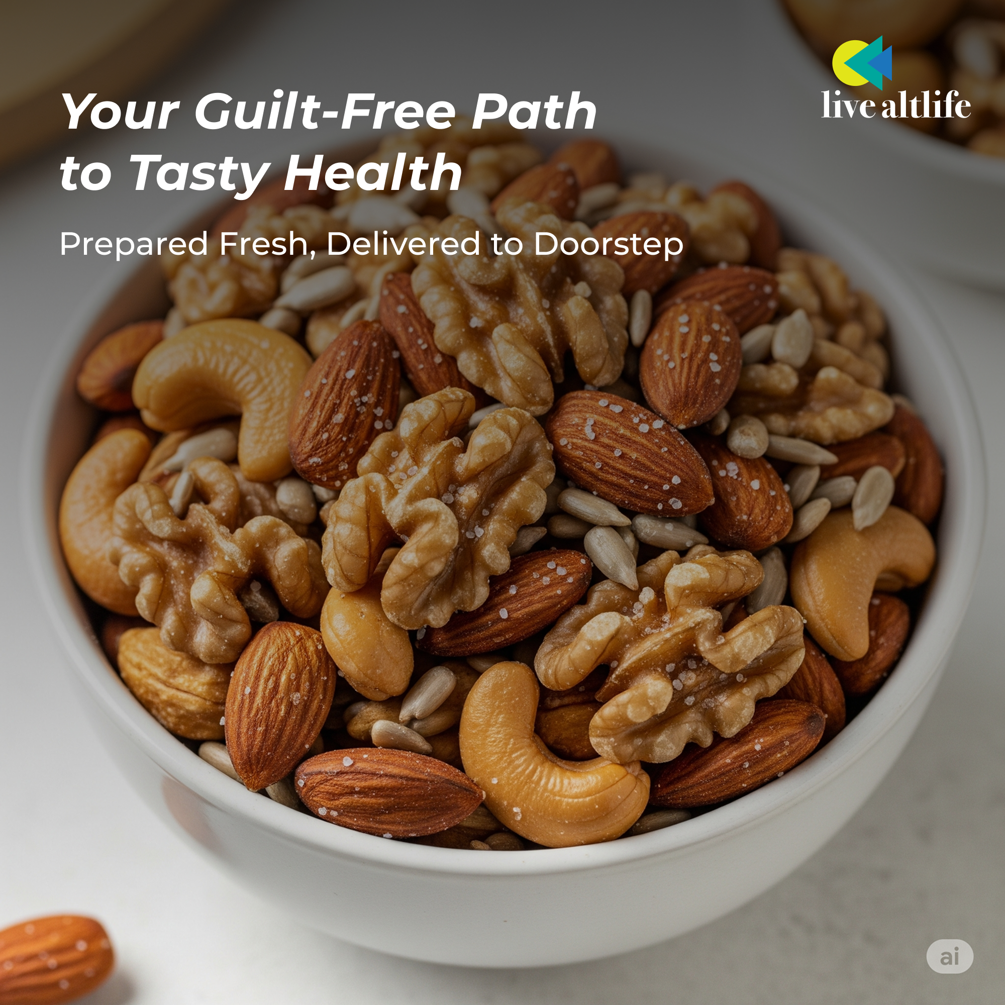 Salted Nut Mix (200g, High Protein, Grain Free)