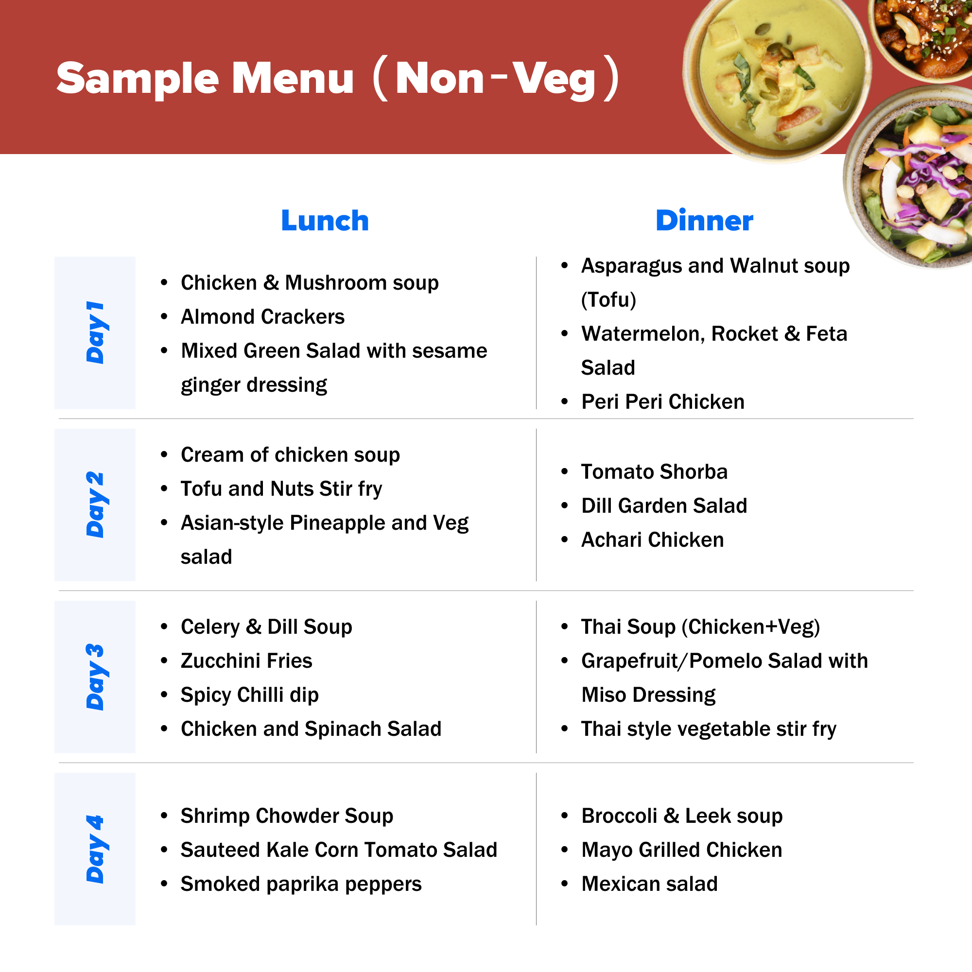 High Protein Soup & Salad Meal