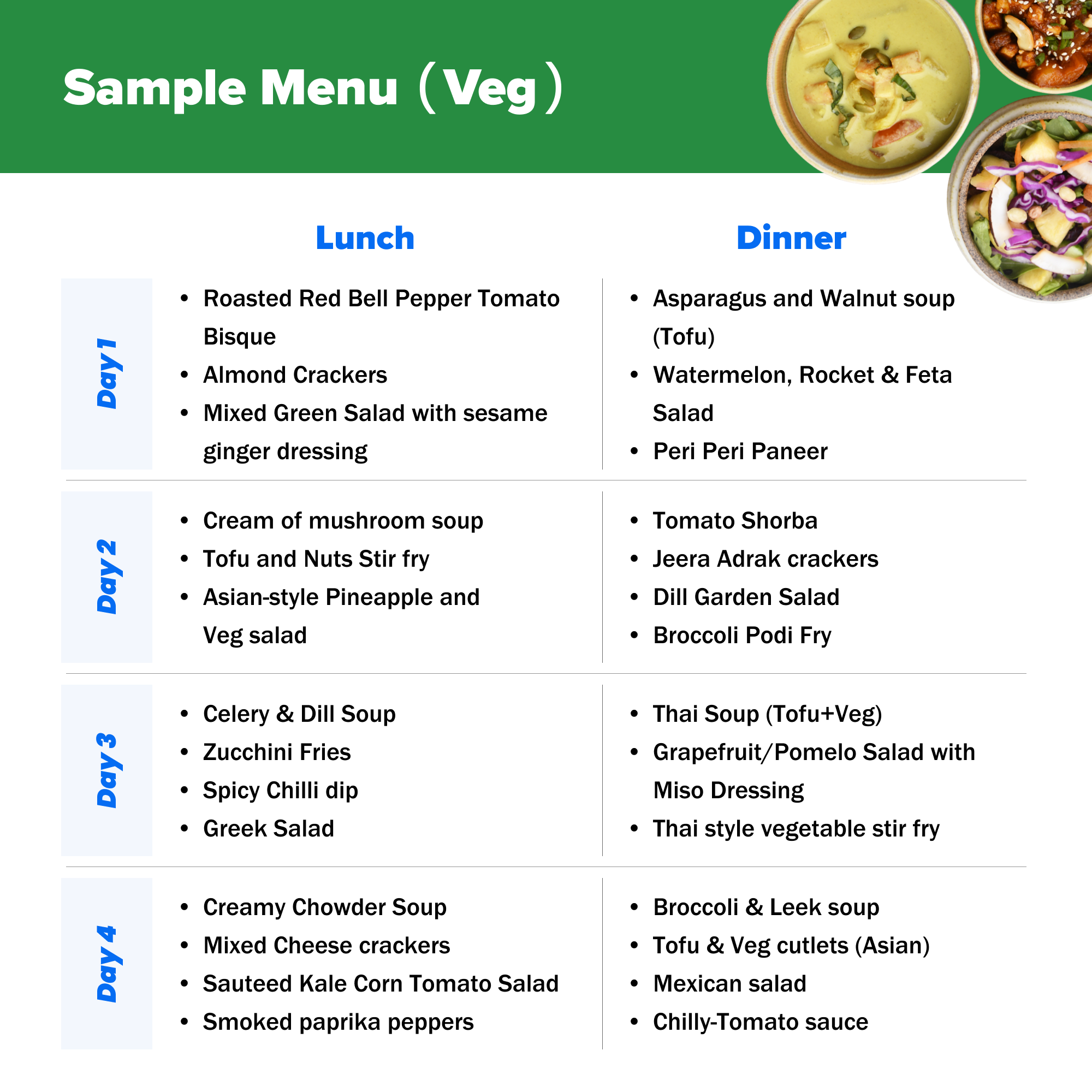 High Protein Soup & Salad Meal