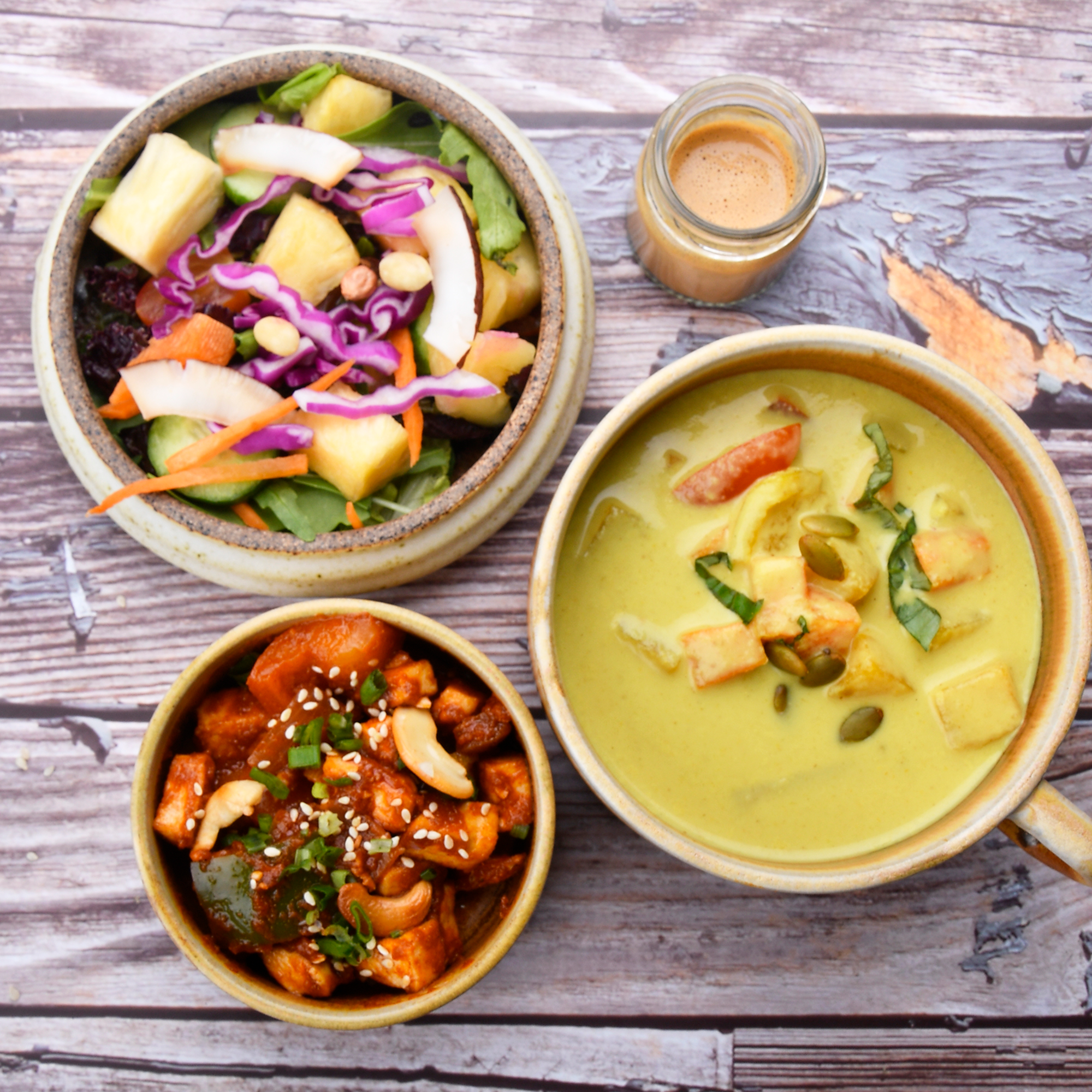 High Protein Soup & Salad Meal