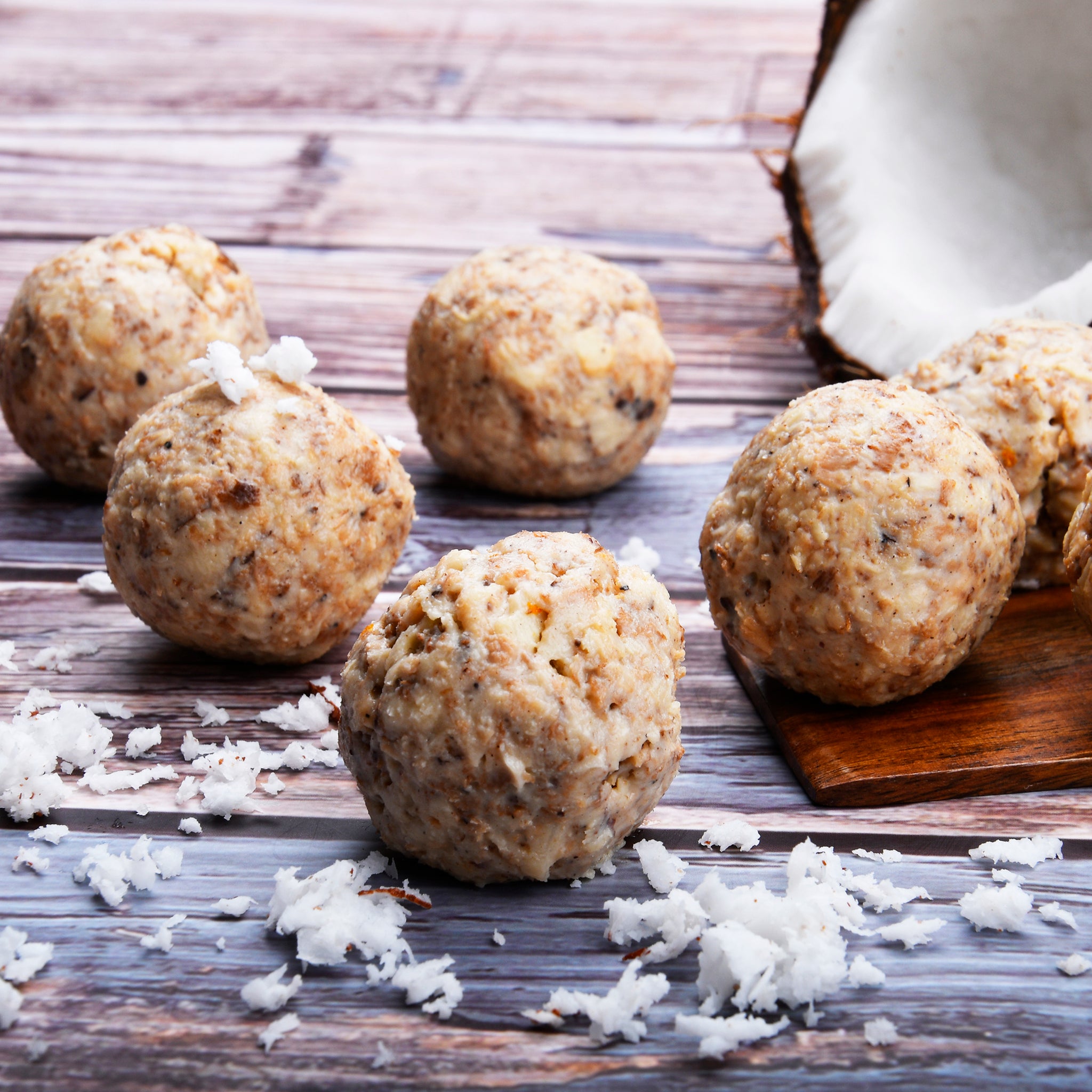 Coconut Ladoo (6, Sugar/Grain Free)