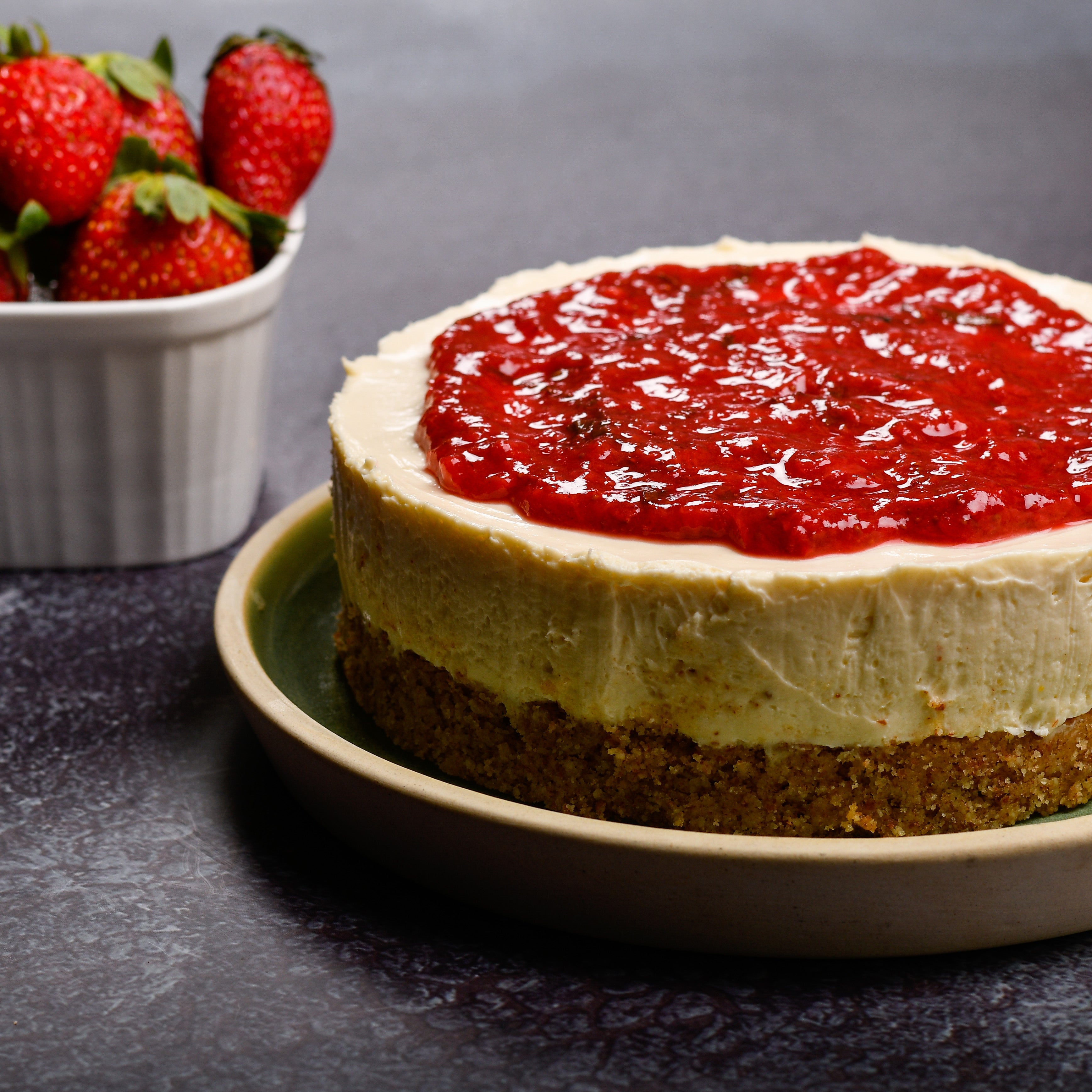 No Bake Cheesecake (Eggless, 250g, Sugar/Grain Free)